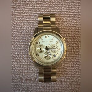 Michael Kors Oversized Gold Watch
